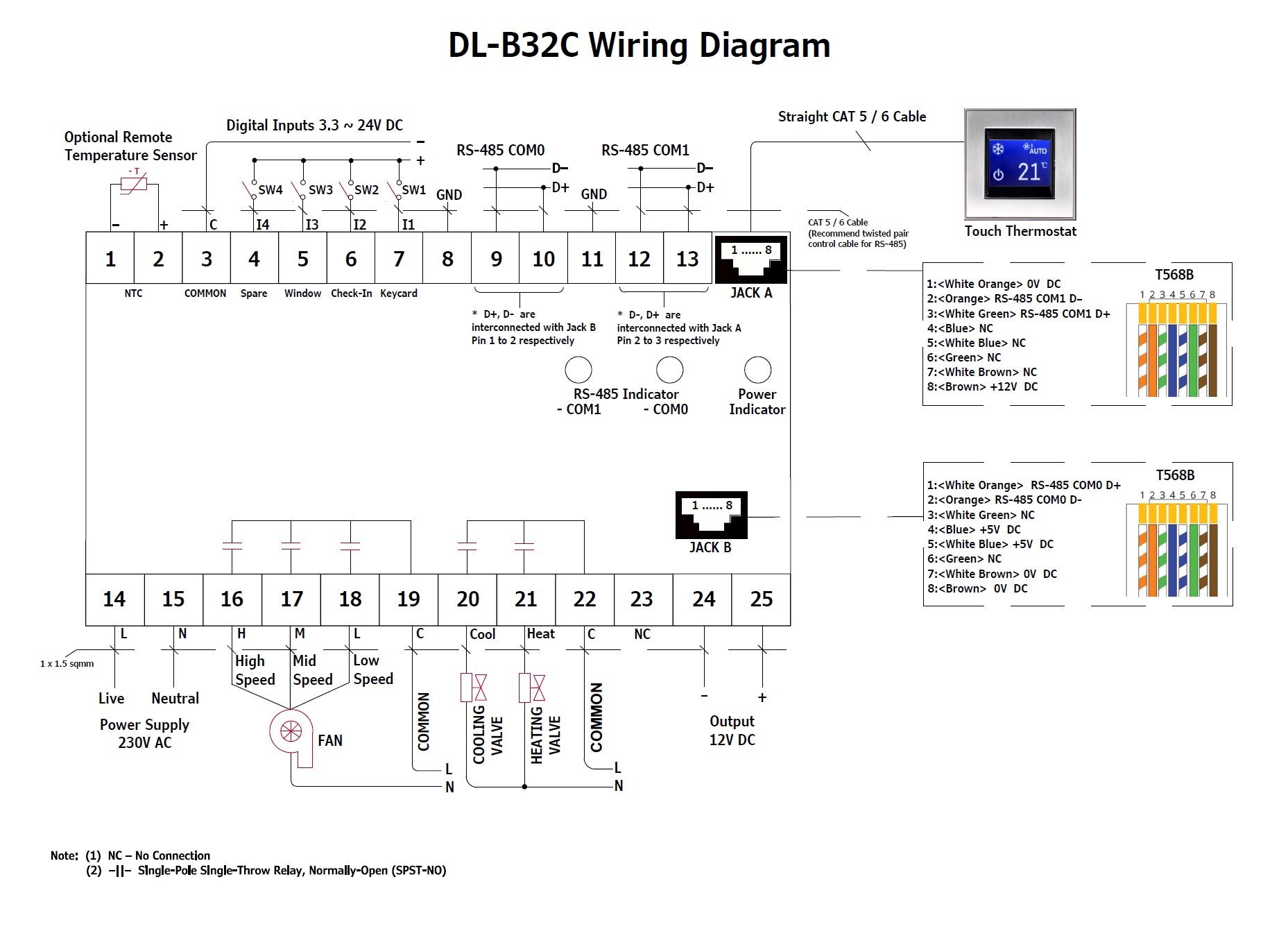 DL-B32C Wiring Diagram