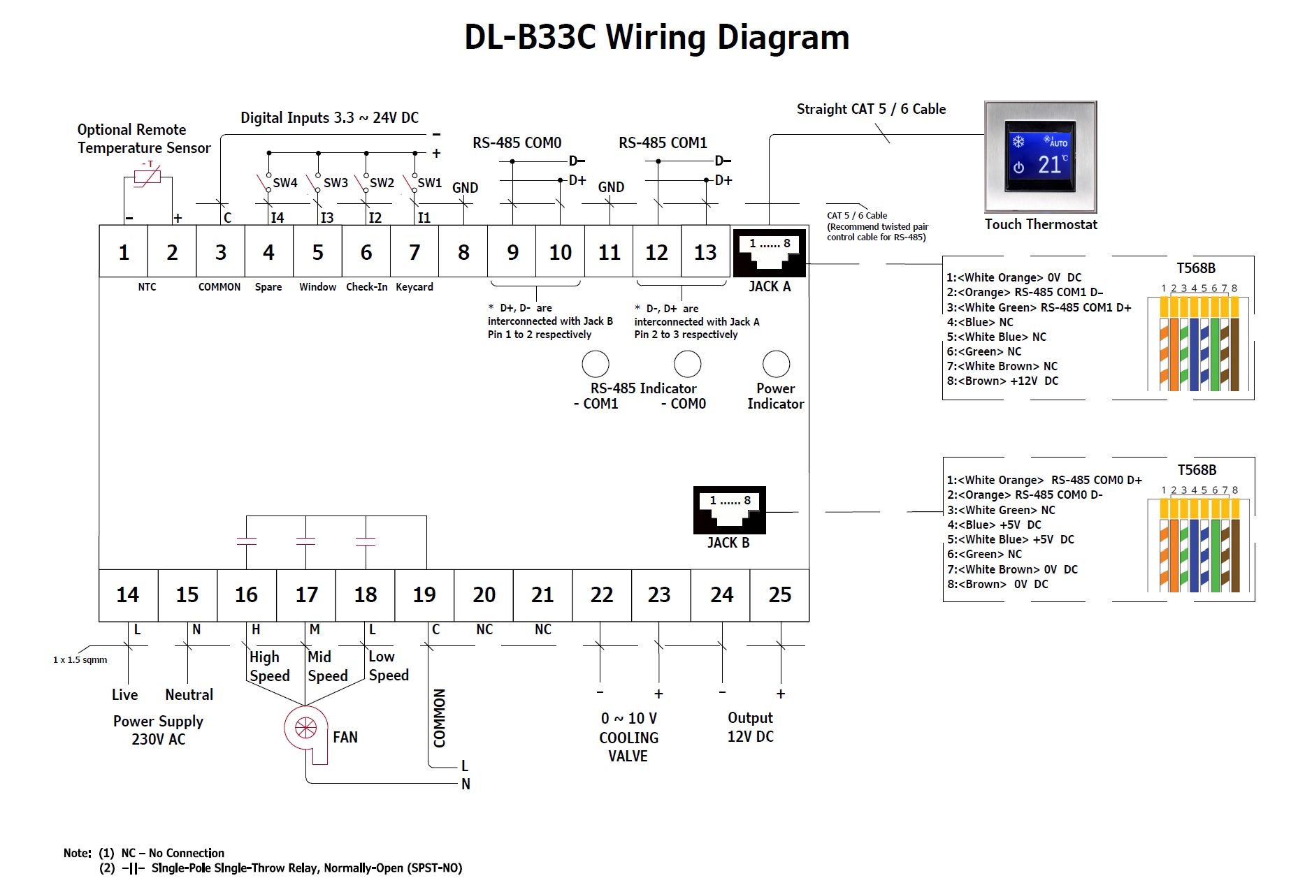 DL-B33C Wiring Diagram